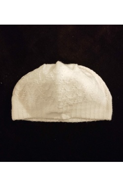 Chechiya blanche épaisse (pour hiver - bonnet homme)