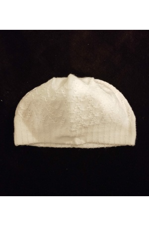 Chechiya blanche épaisse (pour hiver - bonnet homme)