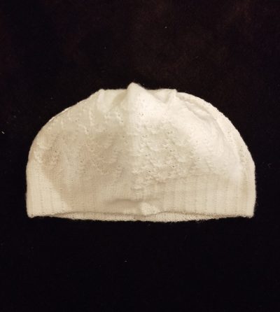 Chechiya blanche épaisse (pour hiver - bonnet homme)