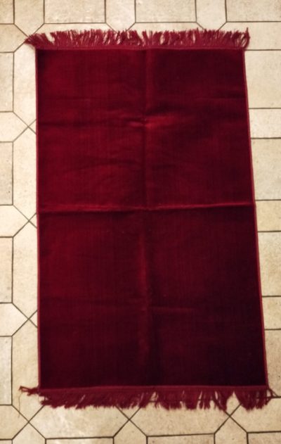 Tapis de prière adulte - couleur uni (épaisseur 3mm - couleurs diverses)