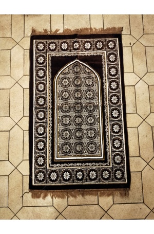 Tapis de prière adulte - Avec motifs (épaisseur 3mm - coloris et motifs divers)