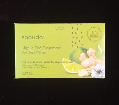 Thé vert à la nigelle/gingembre saveur citron vert - Saouda
