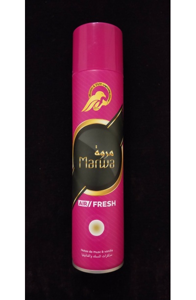 Vaporisateur d'intérieur Air Fresh - Parfum Marwa (Notes de musc et vanille) - 300ml