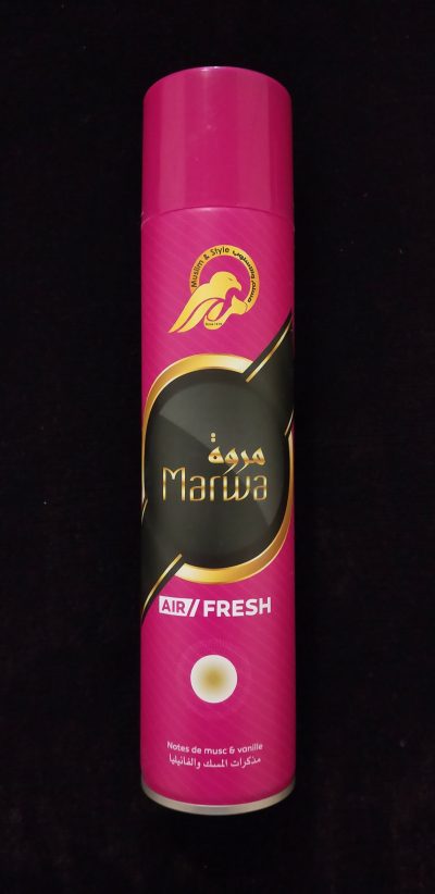 Vaporisateur d'intérieur Air Fresh - Parfum Marwa (Notes de musc et vanille) - 300ml