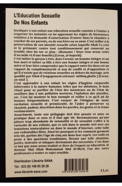 Réussir l'éducation sexuelle de nos enfants - Dr Abdallah Abd Al-Mu'ti - Edition Al Madina – Image 3