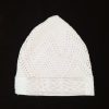 Chechiya blanche avec brodure (bonnet homme) – Image 2