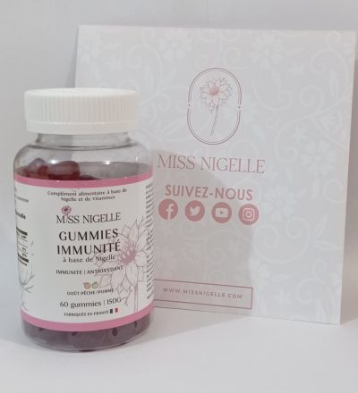 Gummies immunité à base de Nigelle (goût pêche/pomme) - Miss Nigelle